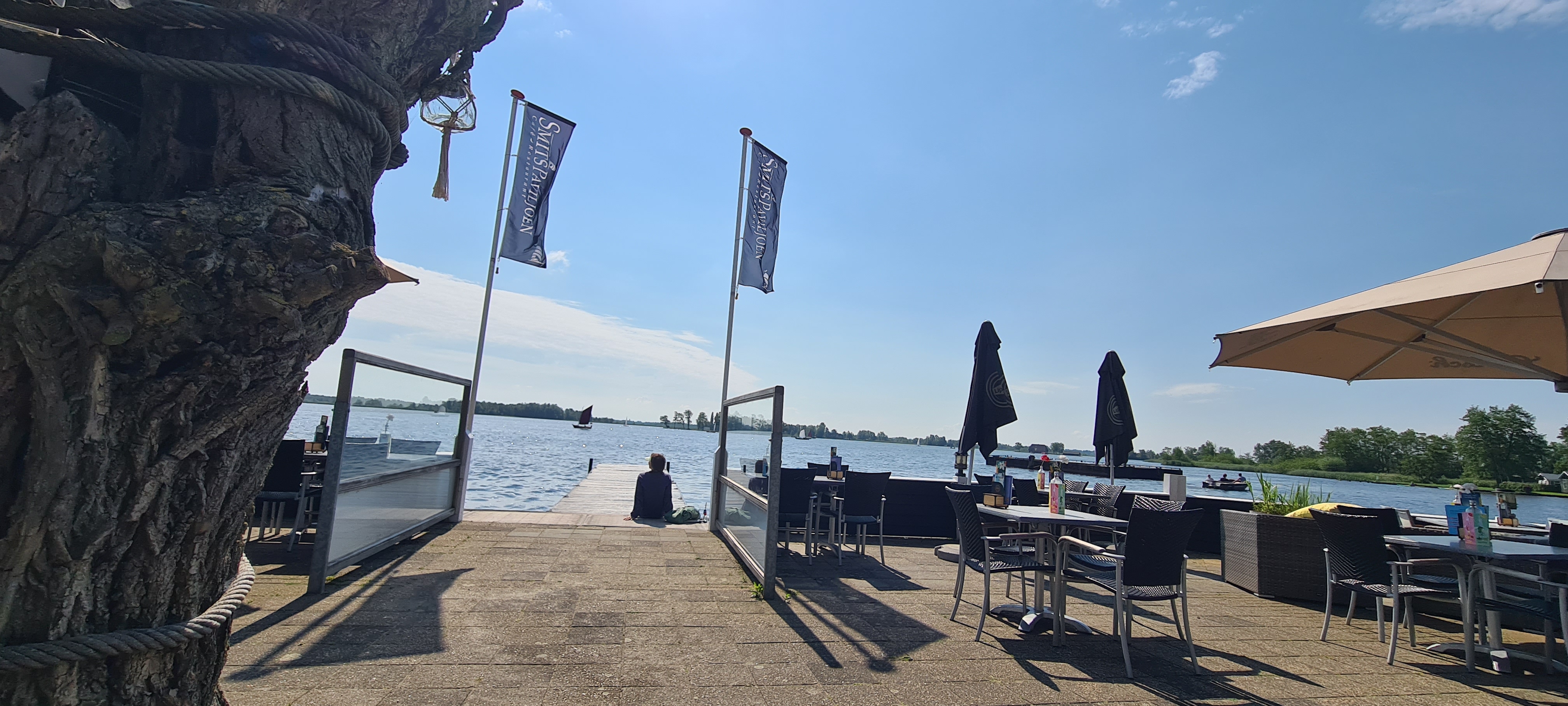 Diner met zalm in Giethoorn