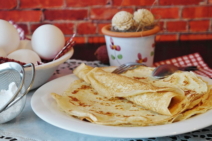 Pannenkoeken eten in Giethoorn